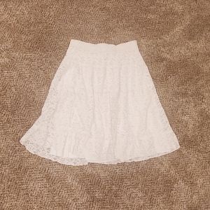 White Lace Skirt